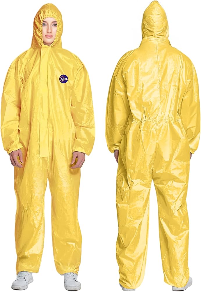 Disposable Chemical Suit, Color Yellow - Image 2