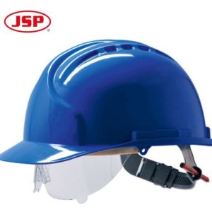 JSP BLUE ELECTRICAL HELMET WITH VISOR