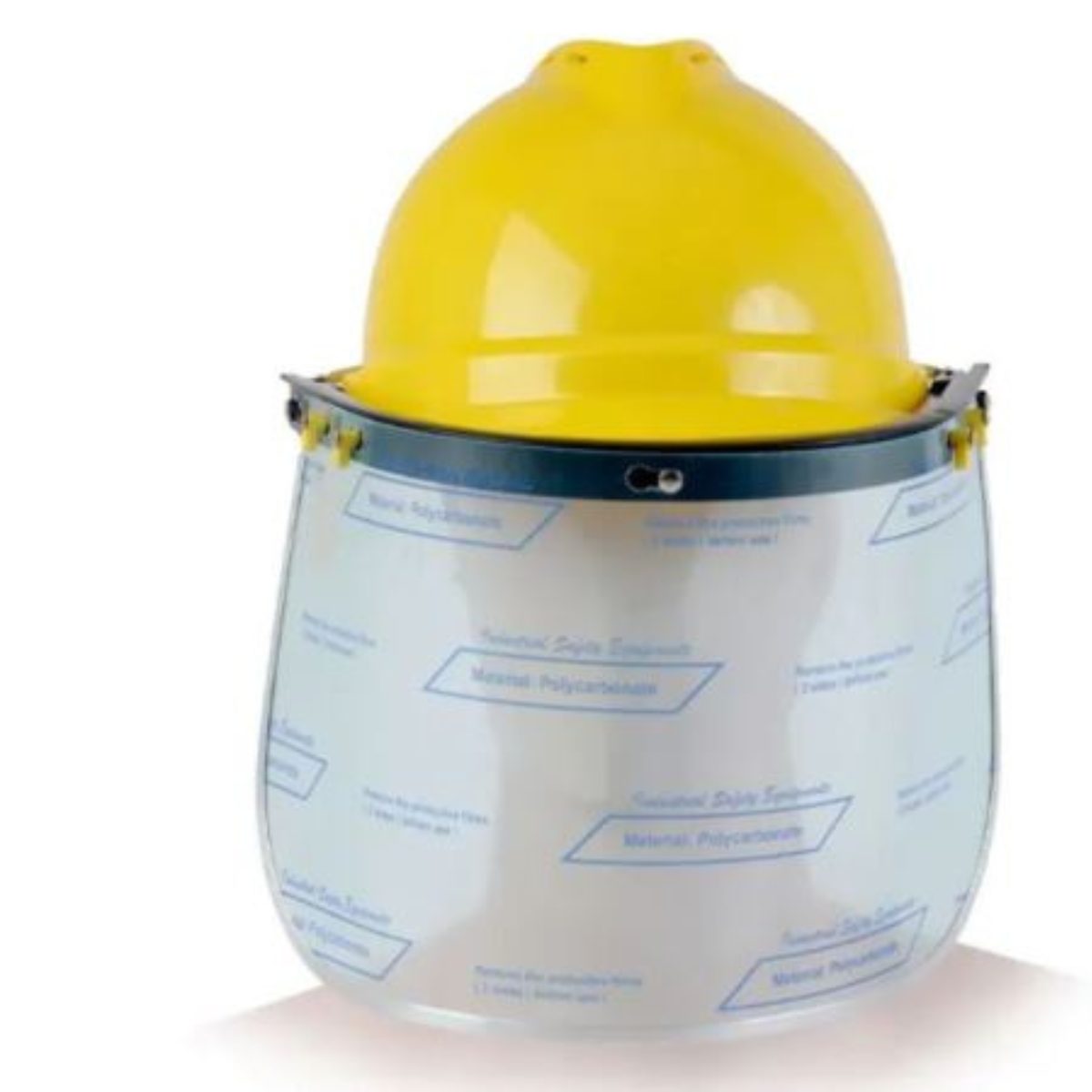 SAFETY HELMET WITH BLUE EAGLE A2 BRACKET FC25 VISOR FACE SHIELD