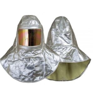 ALUMINIZED SAFETY HOOD HEAT AND MOLTEN METAL RESISTANCE GEAR